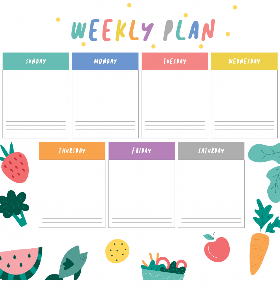 9 Best Weekly Planner Printable Printablee
