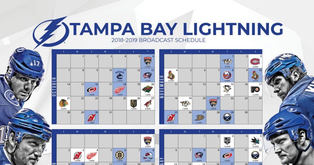 Best Tampa Bay Lightning Printable Schedule Dan S Blog