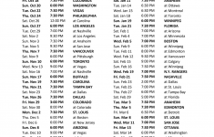 Chicago Blackhawks Printable Schedule That Are Versatile
