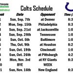 Colts Schedule Indianapolis Colts Schedule