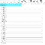 Daily Schedule Printable Daily Schedule Template Daily