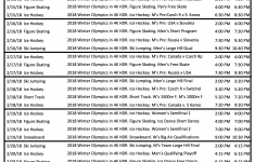 DirecTV S Olympic Winter Games 4k HDR Schedule Channel