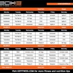Download P90X3 Lean Schedule And Calendar P90x3 Workout