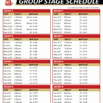 FIFA World Cup Group Stage Schedule 2018 Print Http