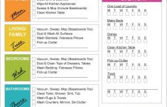 FREE 2020 House Cleaning Schedule Printable PDF Template