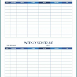 Free Printable Week Schedule Template Bogiolo
