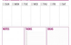 Free Printable Weekly Schedule Page 1 Paper And Landscapes