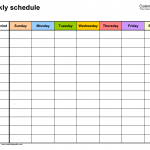 Free Printable Weekly School Schedule With Time Slots