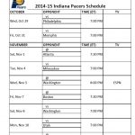 Indiana Pacers PrinterFriendly