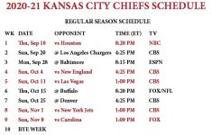Kc Chiefs Schedule 2021 2022 Printable Chiefs Printable