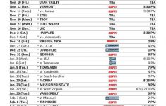 Kentucky Basketball Schedule 2017 18 TV Times And