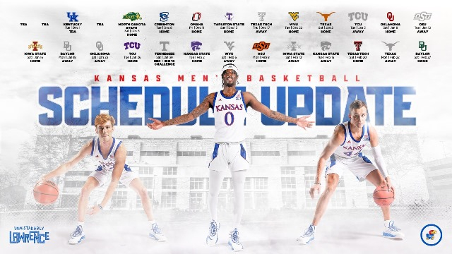 KU Men s Basketball Announces Revised 2020 21 Schedule