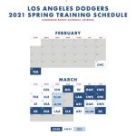 Los Angeles Dodgers 2021 Spring Training Schedule Dodger