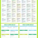 Maintain A Clean Home Printable Cleaning Schedule