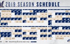 Milwaukee Brewers On Twitter The 2019 Brewers Schedule
