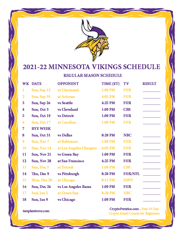 Packers Schedule 2021 2022 Printable 2021 2022 Chicago