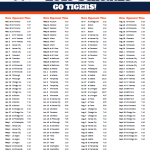 Printable 2019 Detroit Tigers Schedule Detroit Tigers