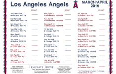 Printable 2019 Los Angeles Angels Schedule