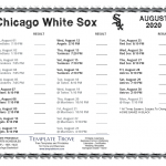 Printable 2020 Chicago White Sox Schedule
