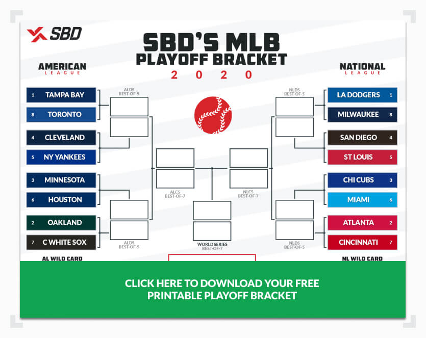 Printable 2020 MLB Playoff Bracket Fill Out Your Picks Here
