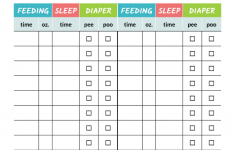 Printable Baby Schedule Chart To Help Baby Settle Into Routine