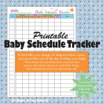 Printable Baby Schedule Tracker And Twins Schedule Tracker