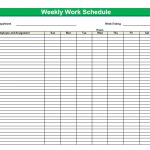 Printable Blank PDF Weekly Schedules Blank PDF Weekly
