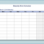 Printable Blank Weekly Employee Schedule Free Calendar