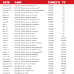Printable Nascar Schedules That Are Punchy Stone Website