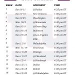 Printable New York Giants Schedule 2016 Football Season