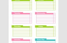 Printable Weekly Cleaning Schedule A Cultivated Nest