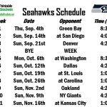 Seahawks Schedule Seattle Seahawks Schedule
