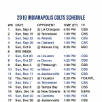 The Best Colts Schedule 2020 Printable Clifton Blog