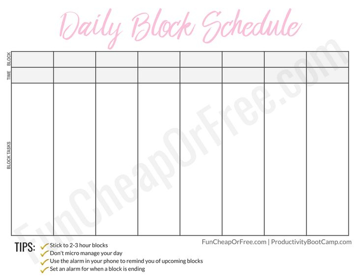 The Block Schedule System Life Changing Fun Cheap Or 