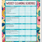 This Free Printable House Cleaning Schedule Available In