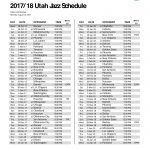 Utah Jazz Schedule Printable That Are Punchy Ruby Website