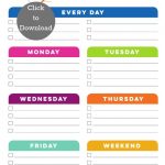 Weekly Cleaning Schedule Printable Today S Creative Life