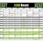 Workout Schedule For Body Beast s LEAN Beast for Those