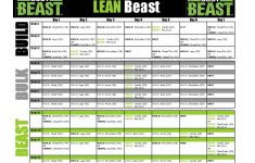 Workout Schedule For Body Beast S LEAN Beast For Those