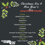 2018 Christmas Eve GX Schedule 1 CBRC Health