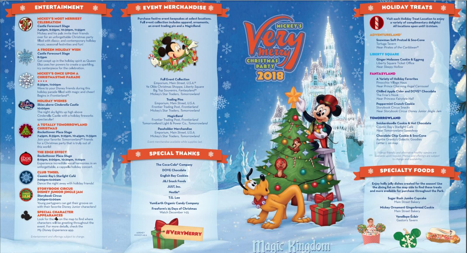 2018 Mickey s Very Merry Christmas Party Map And Guide Now 