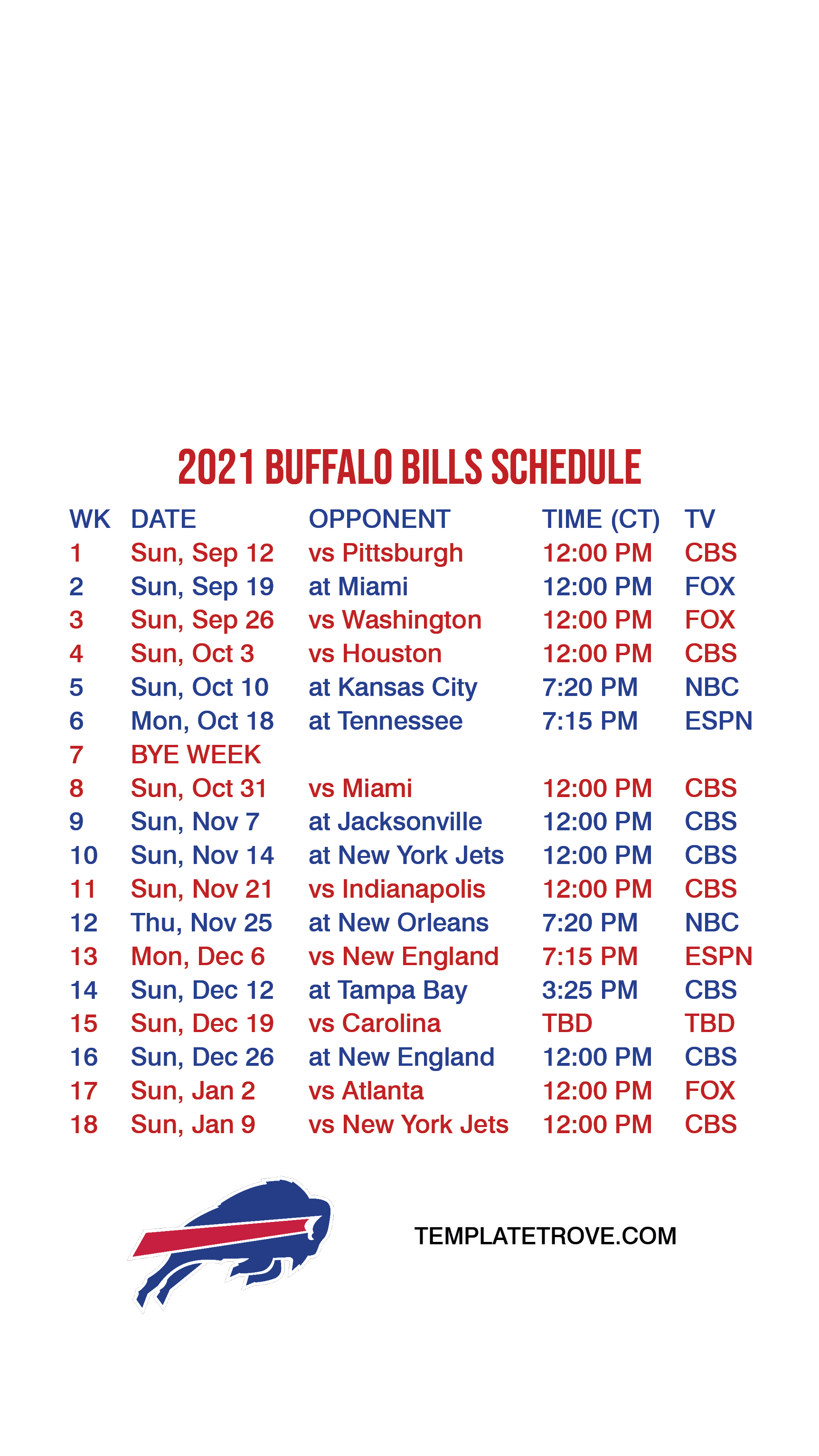 2021 2022 Buffalo Bills Lock Screen Schedule For IPhone 6 