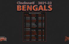 2021 2022 Cincinnati Bengals Wallpaper Schedule