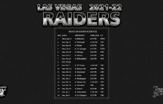 2021 2022 Las Vegas Raiders Wallpaper Schedule