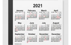2021 Holiday Calendar By Janz 5x5 Magnet Zazzle