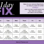 21 Day Fix Extreme Calendar Workout Schedule To Save And