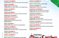 25 Days Of Christmas Schedule Released Freeform Times For