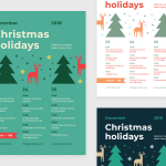30 OFF Christmas Schedule Poster Template By