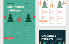 30 OFF Christmas Schedule Poster Template By
