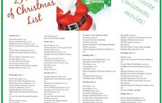 ABC Family S 25 Days Of Christmas TV Schedule